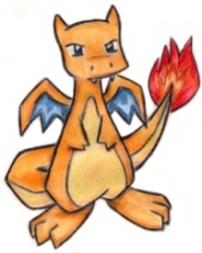 Charizard de cray�n