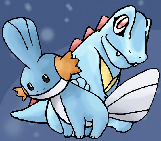 Mudkip y Totodile (ccf)